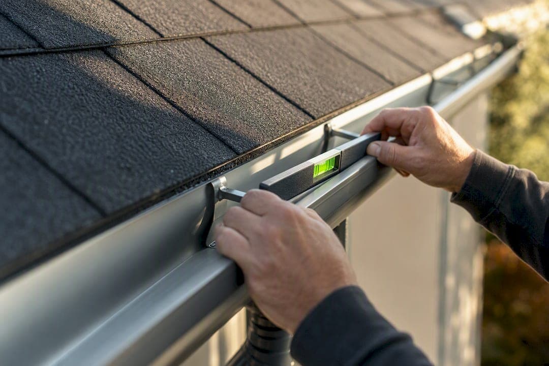 Homeowners: Set Gutter Slope Using 1/4 Inch per 10 Feet